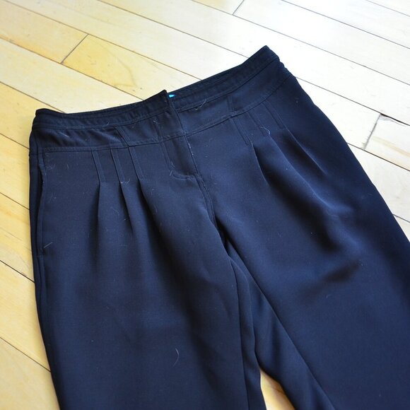 Derek Lam Womens Size 2 Pleated Ankle Trouser Pants Tapered Leg Black - Picture 2 of 7